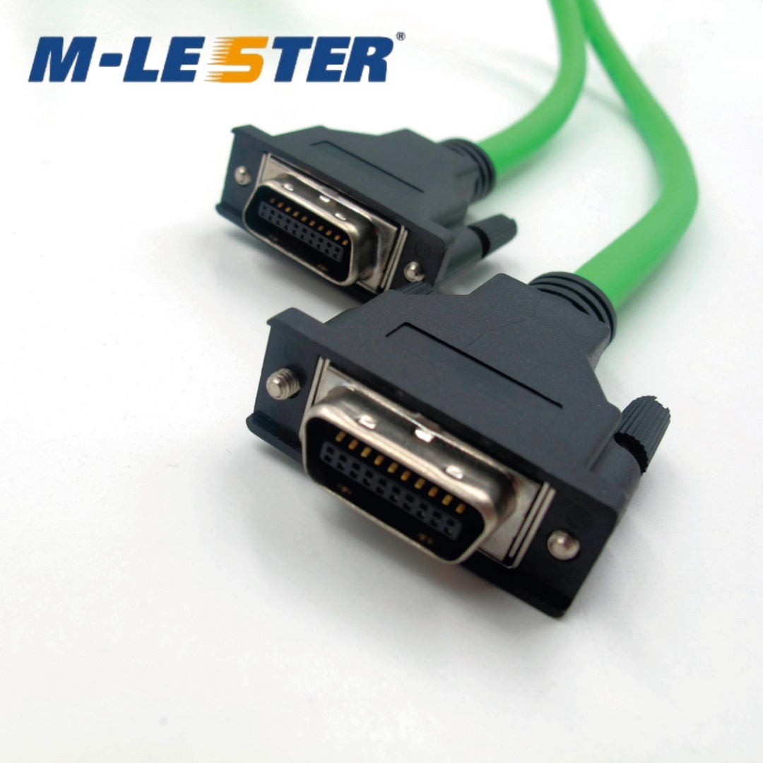 SCSI CN20針轉CN20針塑殼裝配一體螺絲式